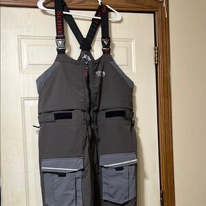 Scheels Gray Rain Bib Overalls, 2XL REG